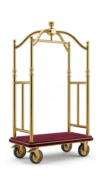 Luxury Brass Luggage Cart