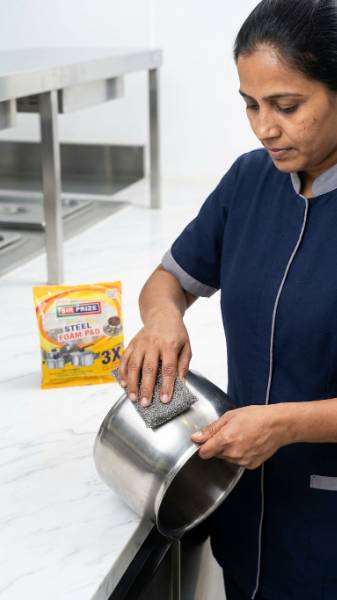 Round Steel Scrubber